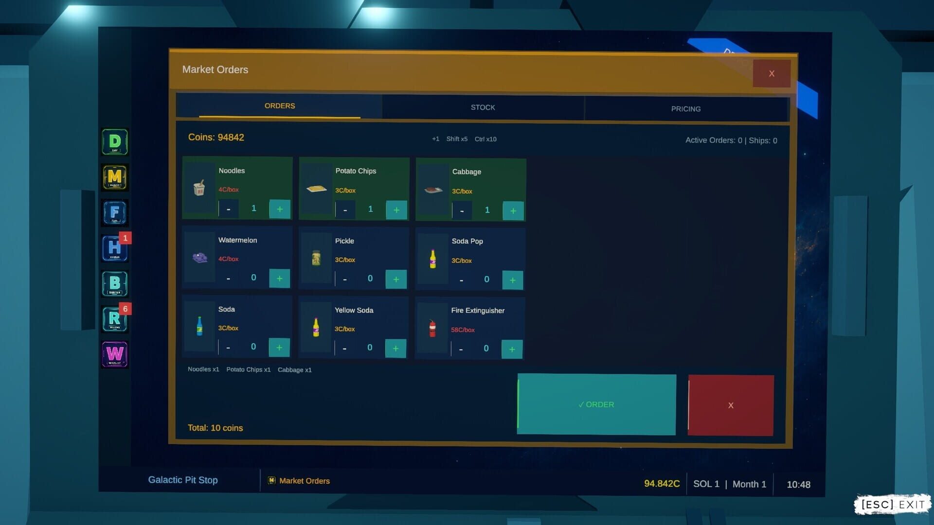 Galactic Pit Stop Simulator - Screenshot