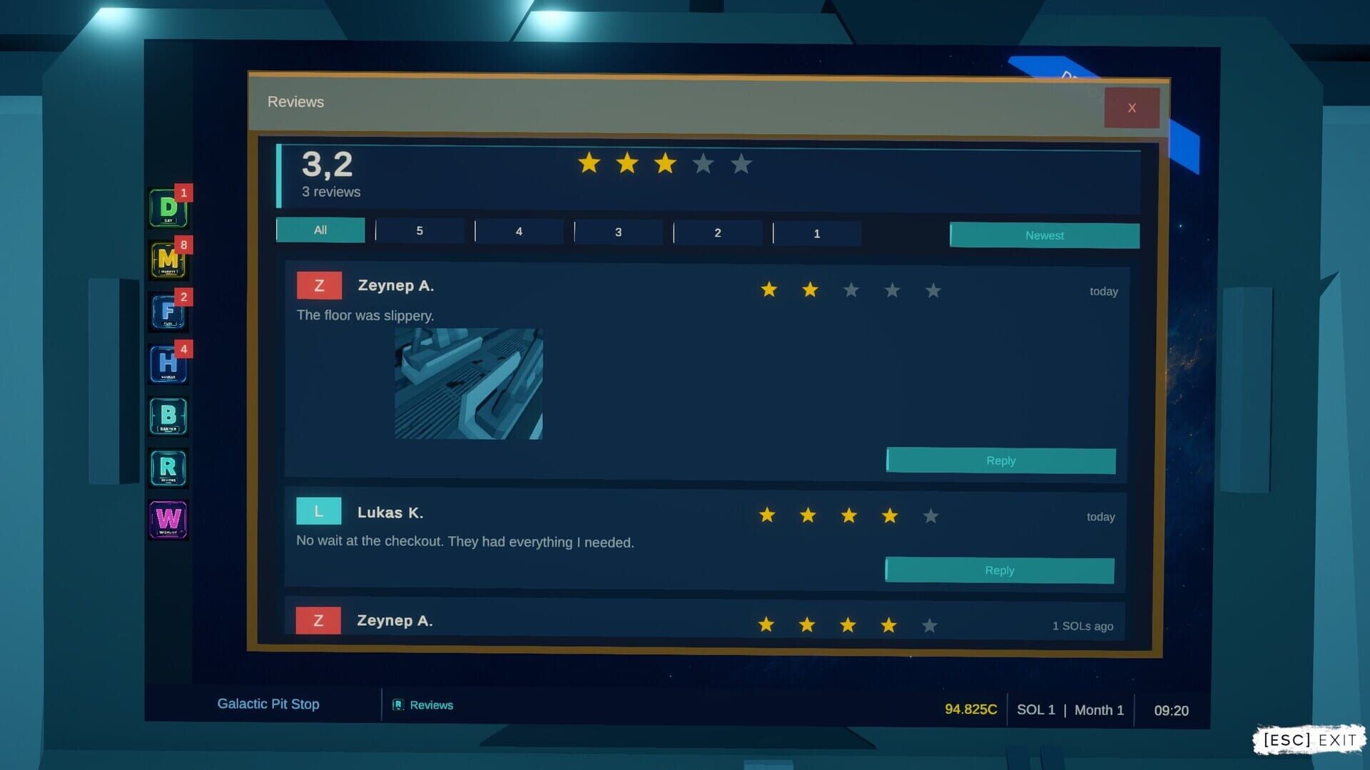 Galactic Pit Stop Simulator - Screenshot