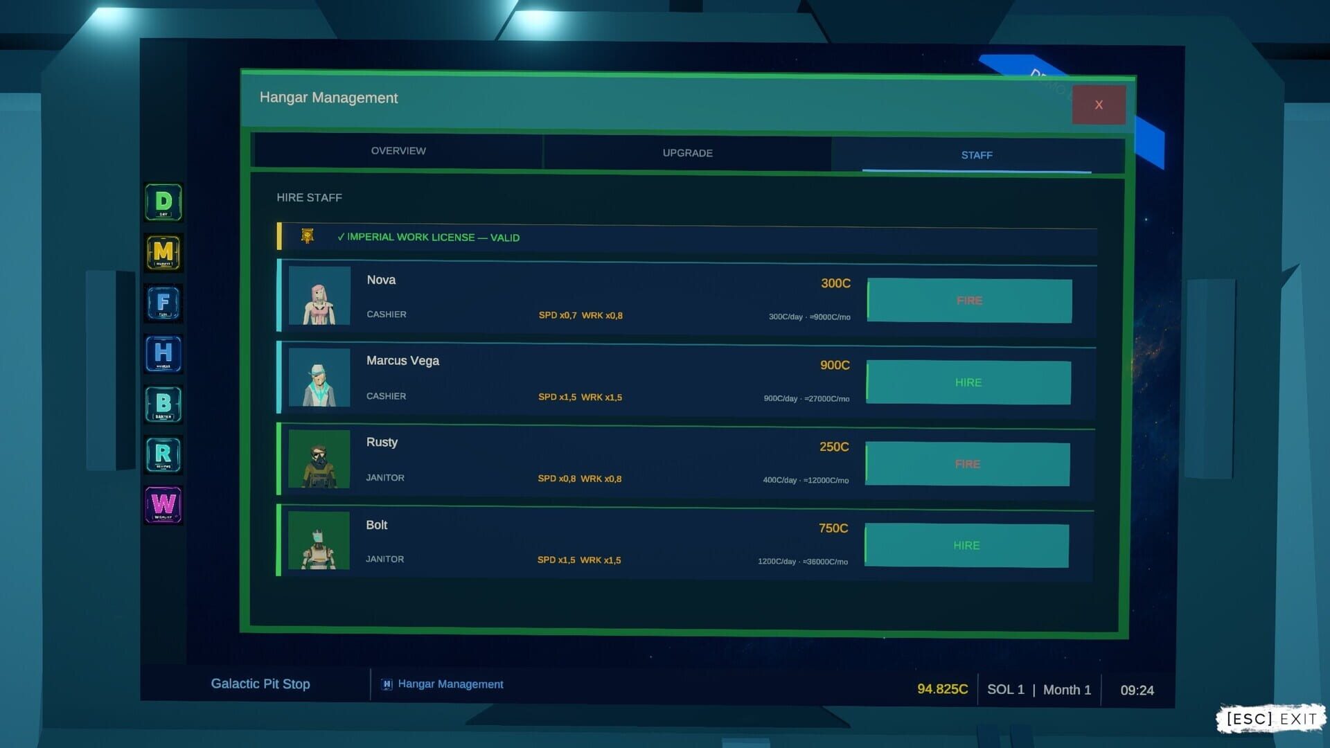Galactic Pit Stop Simulator - Screenshot