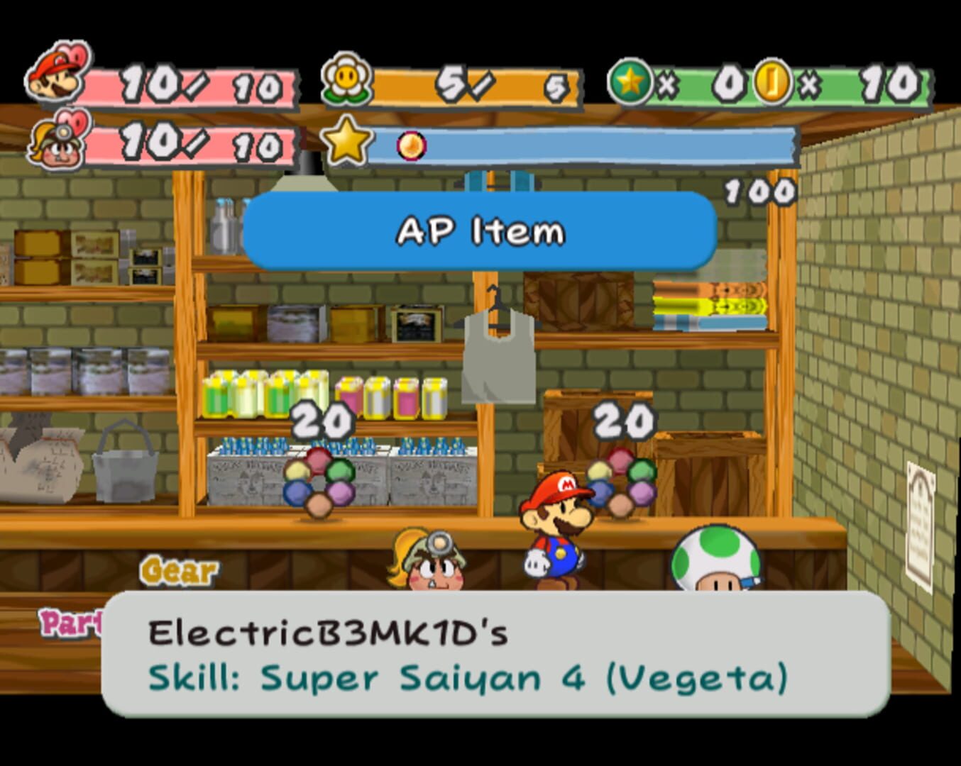 Paper Mario: The Thousand-Year Door Randomizer · 游戏截图