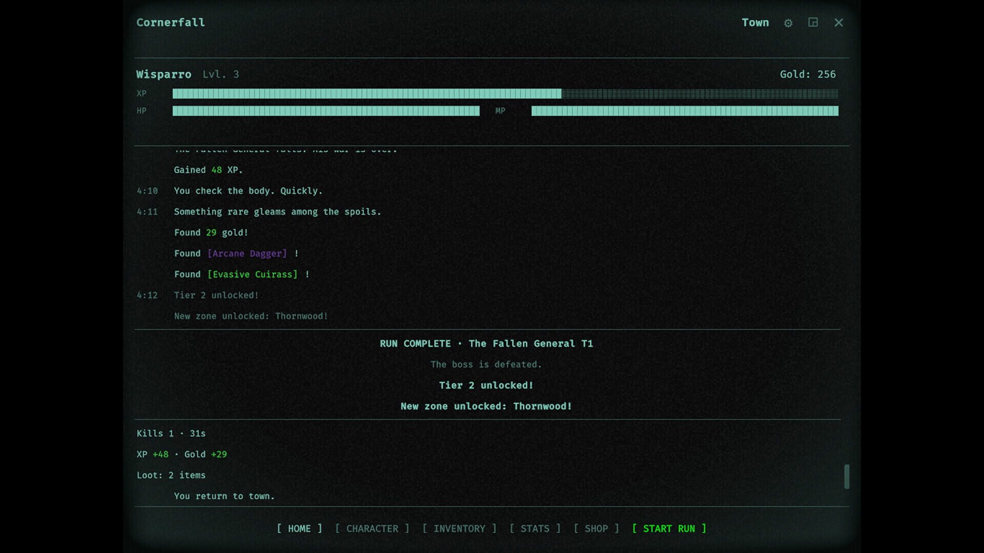 Cornerfall - Screenshot