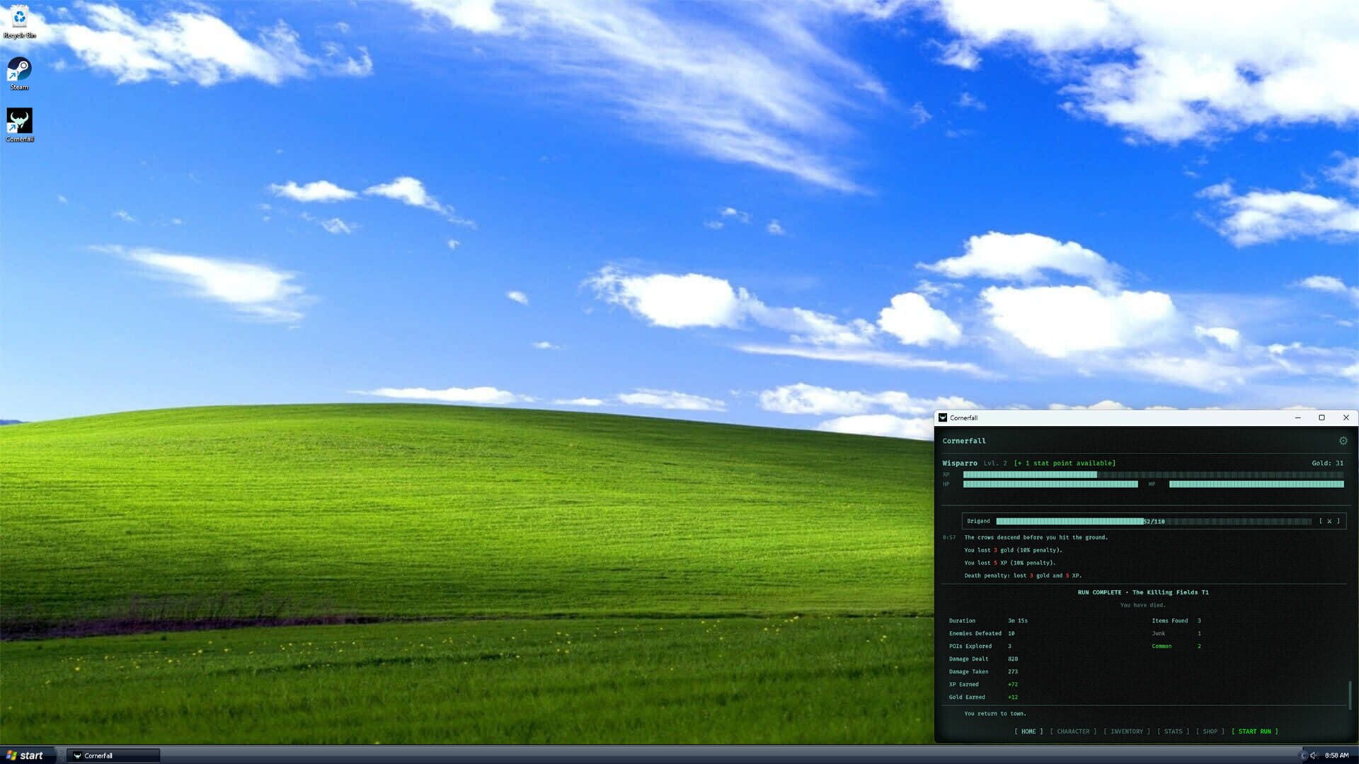 Cornerfall - Screenshot