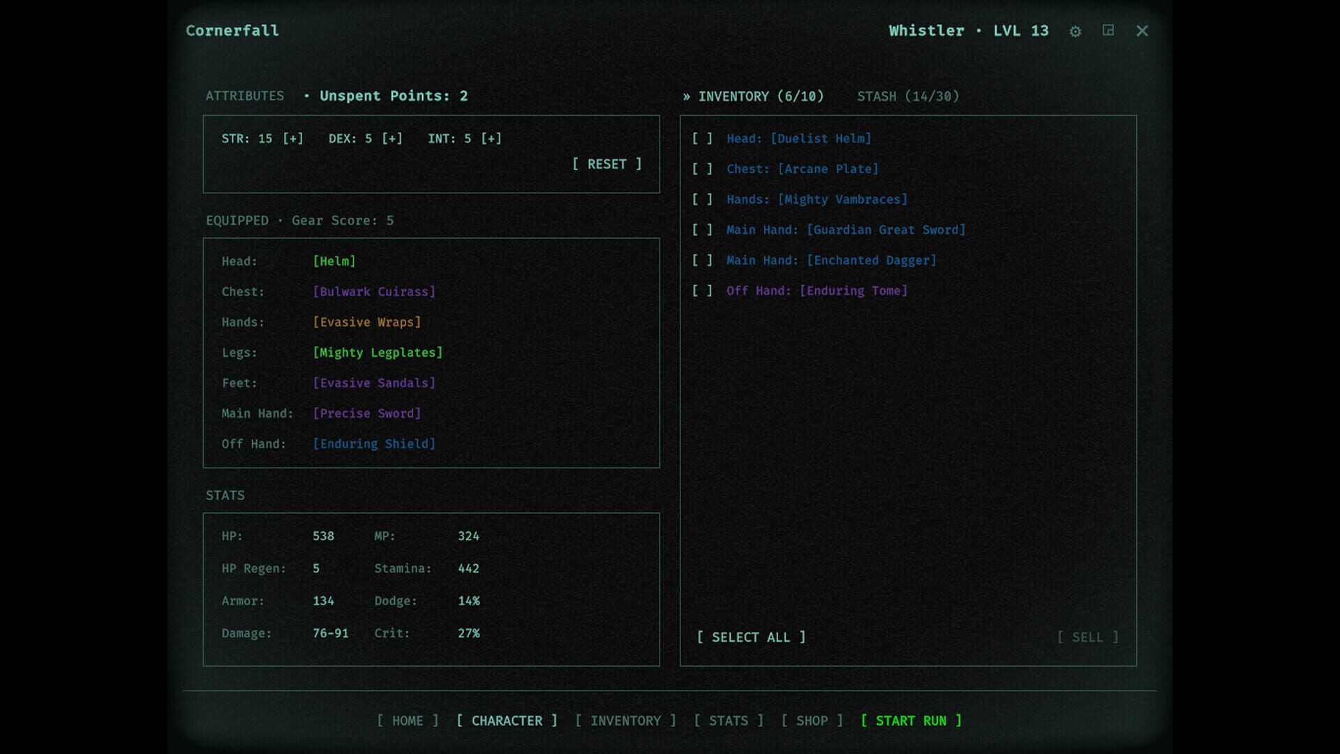 Cornerfall - Screenshot