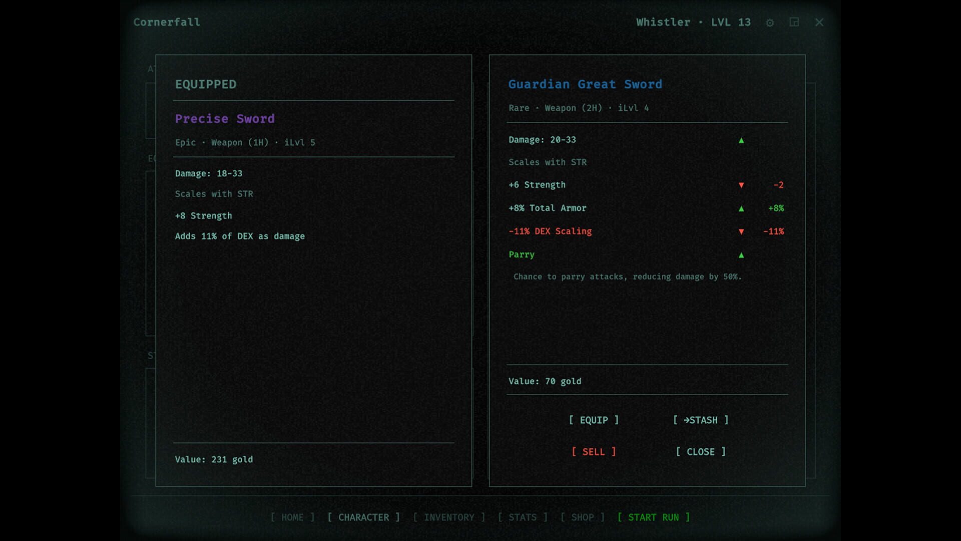Cornerfall - Screenshot