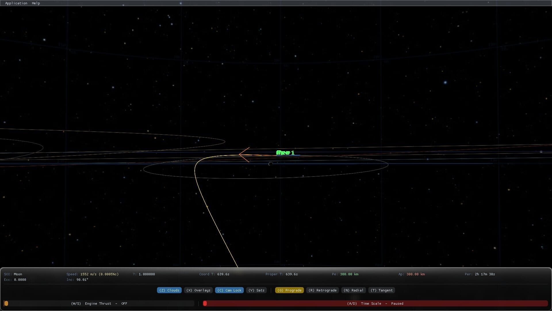 Orbital Physics Simulator - Screenshot