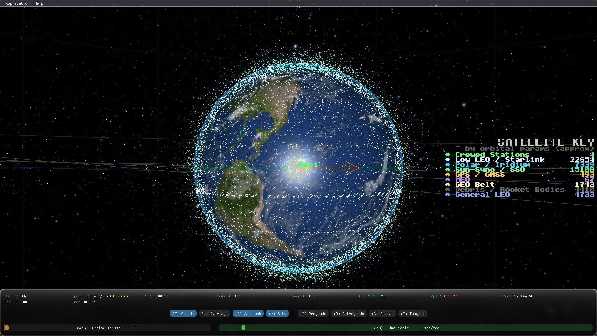 Orbital Physics Simulator - Screenshot