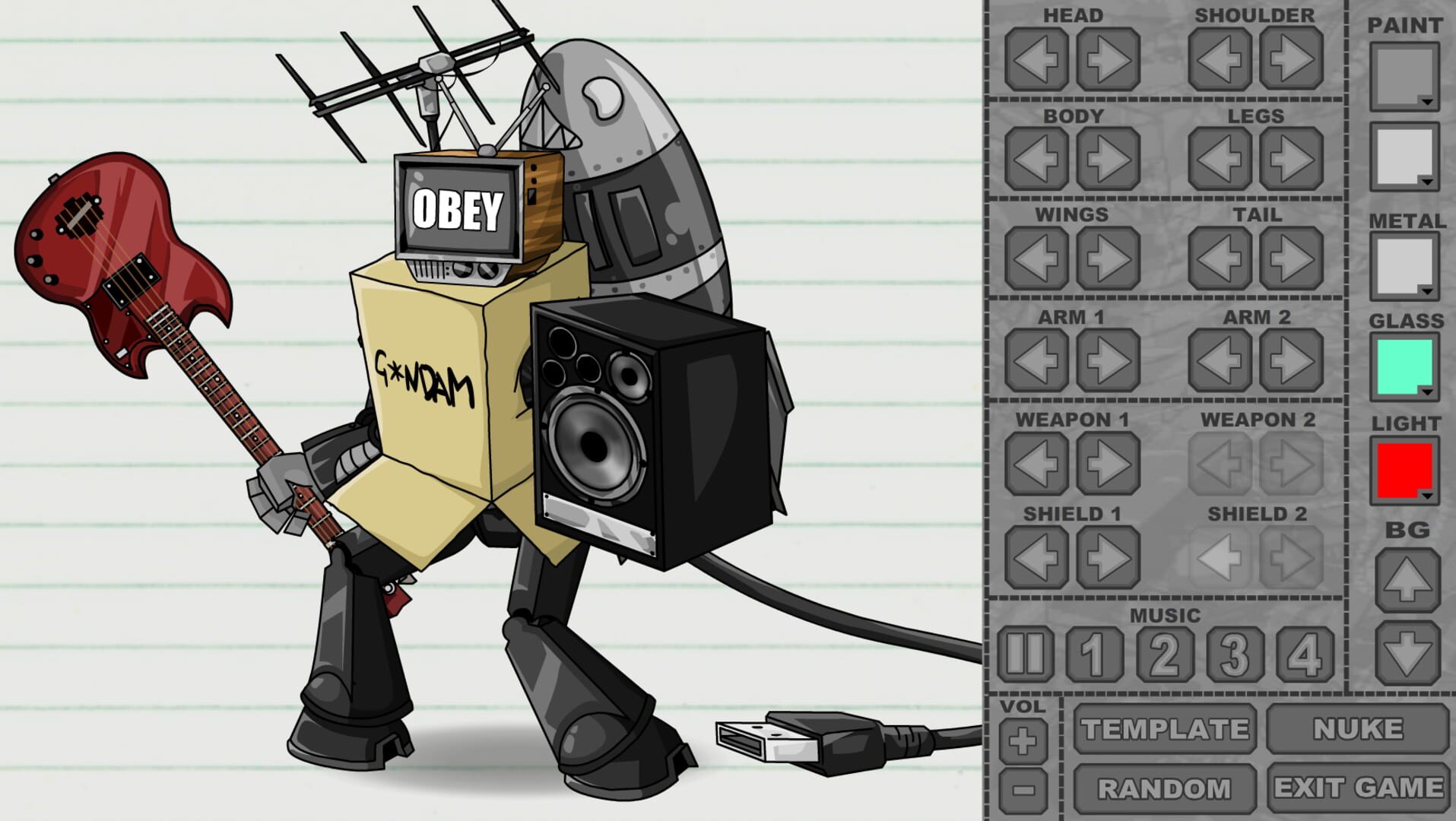 Mecha Dress Up Game - Screenshot