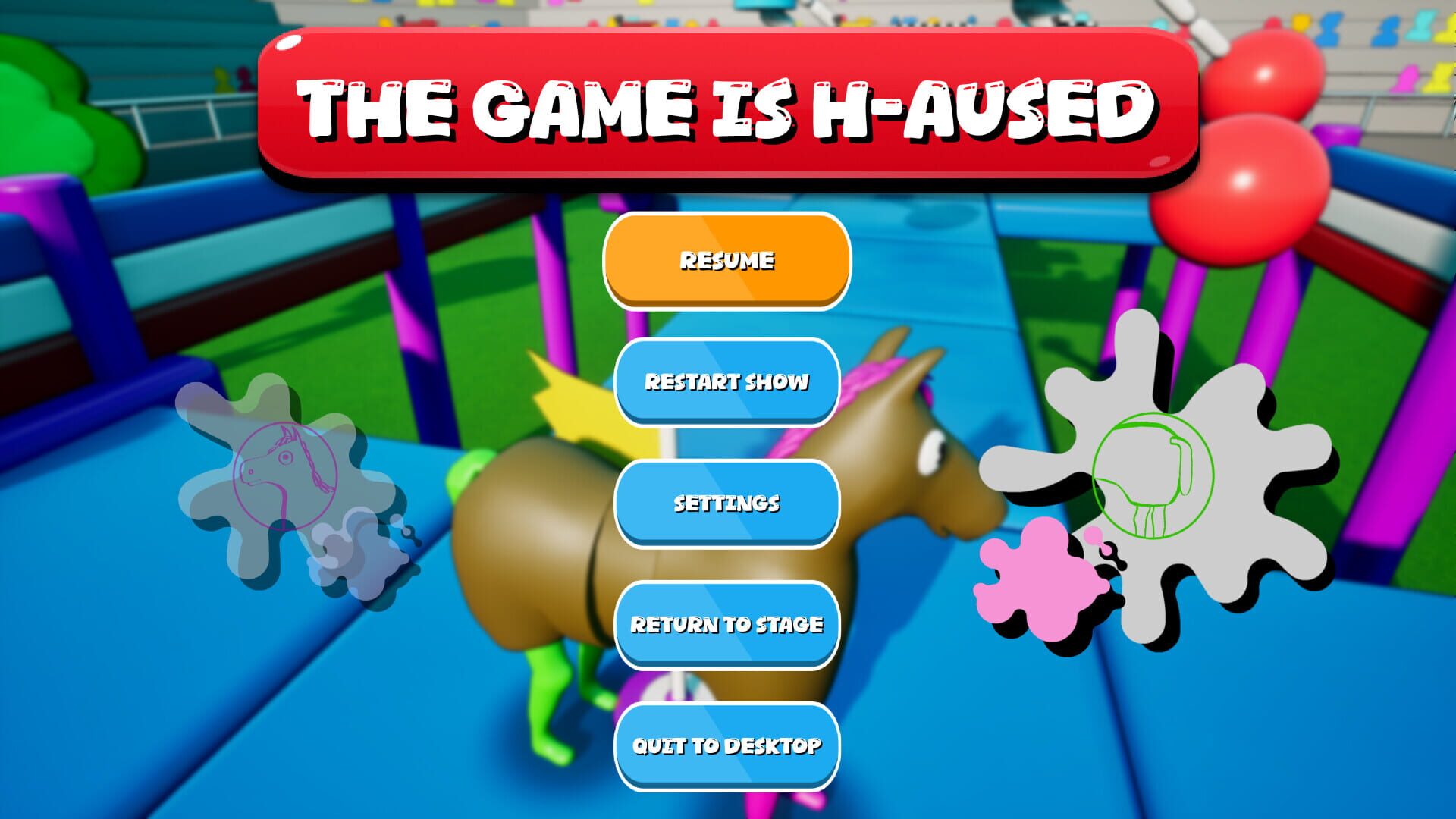 Pantomime Horse Obstacle Course