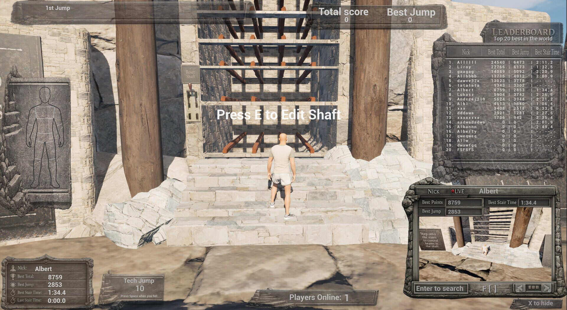 Down the Stairs: The Game - Screenshot