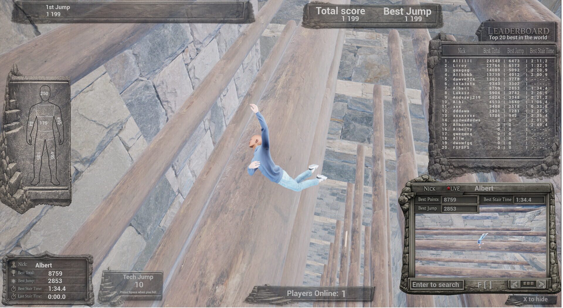 Down the Stairs: The Game - Screenshot