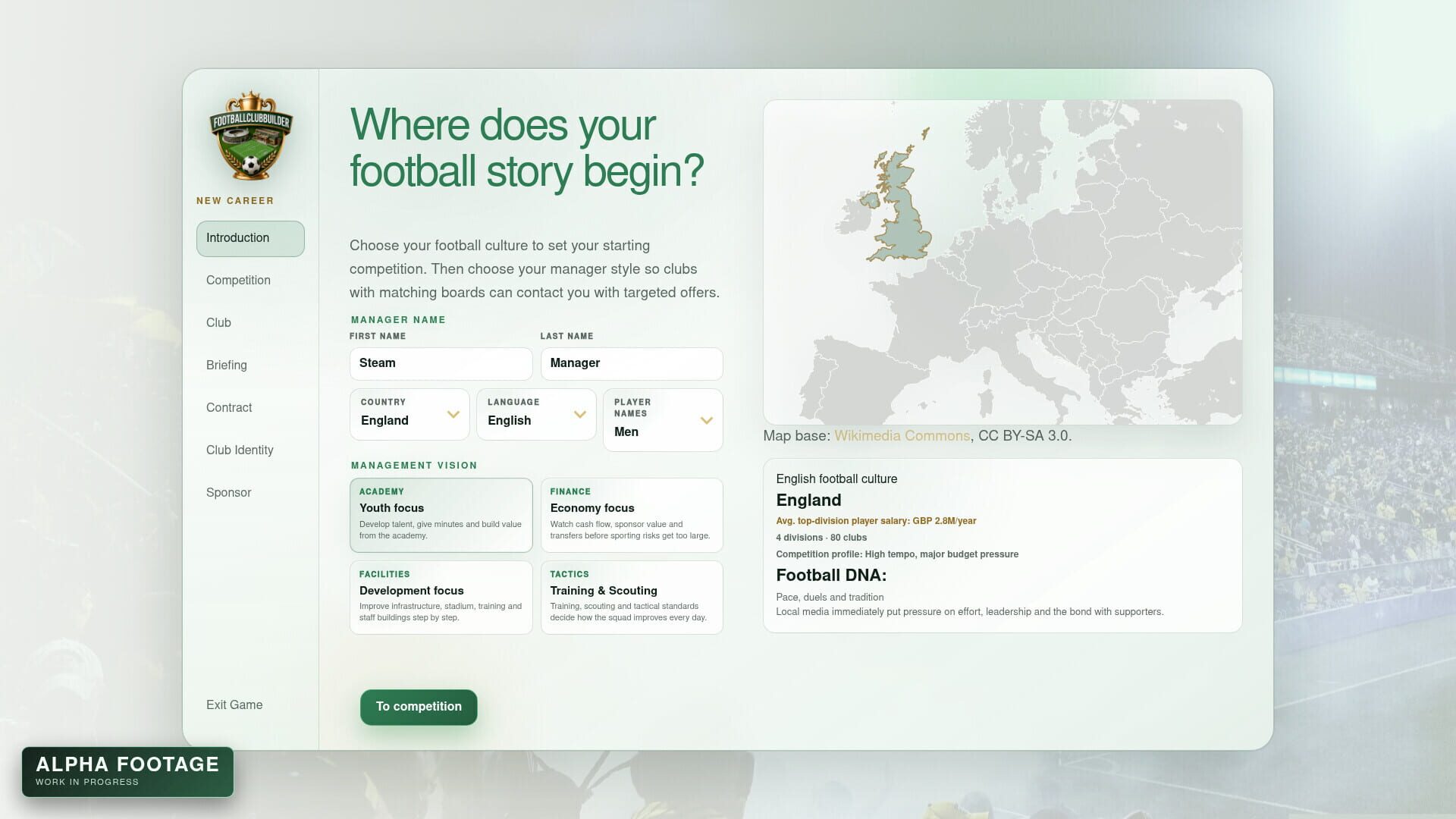 Football Club Builder - Screenshot