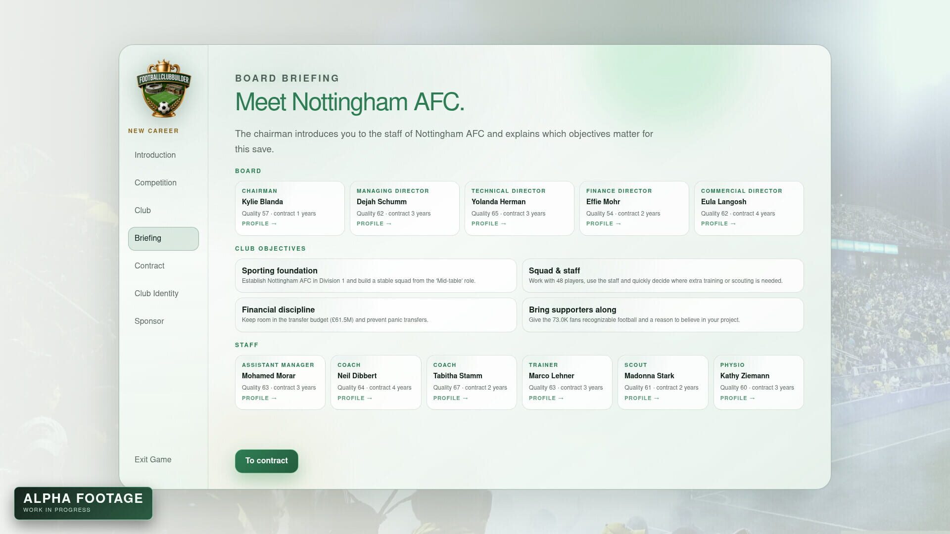 Football Club Builder