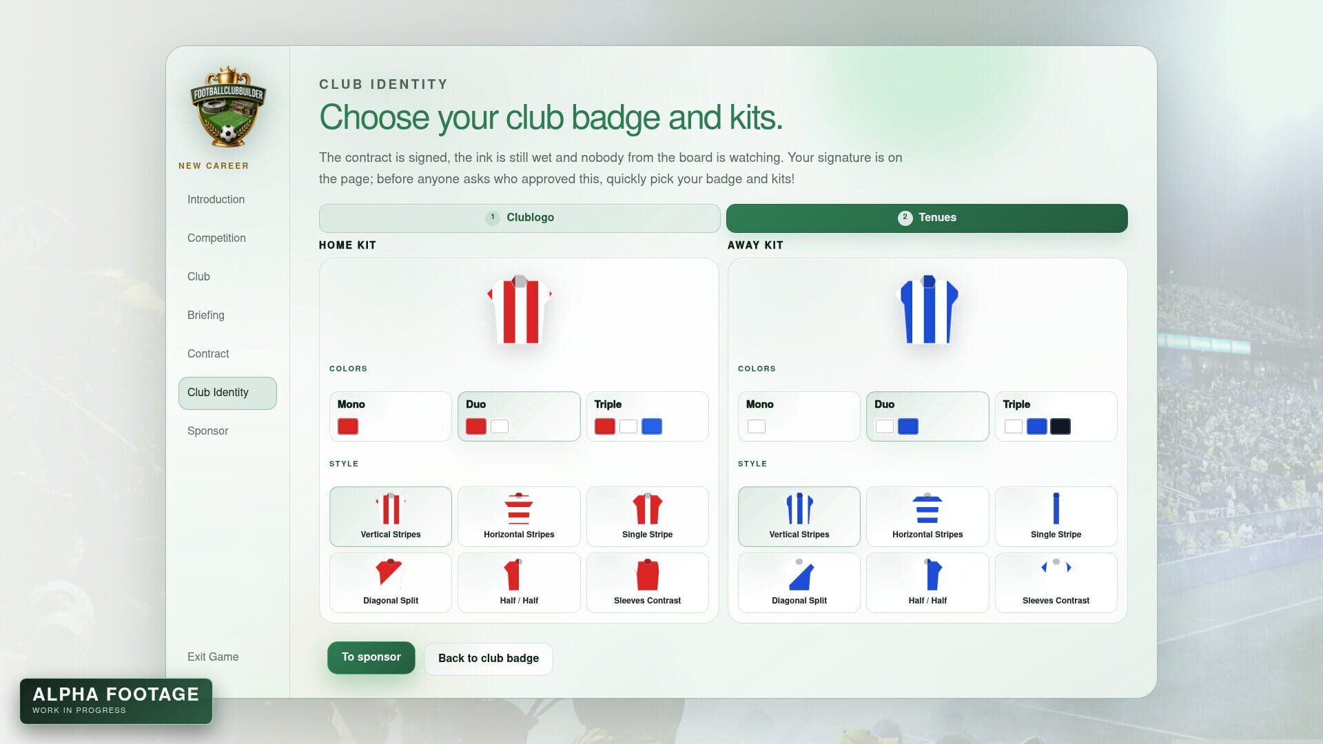 Football Club Builder - Screenshot
