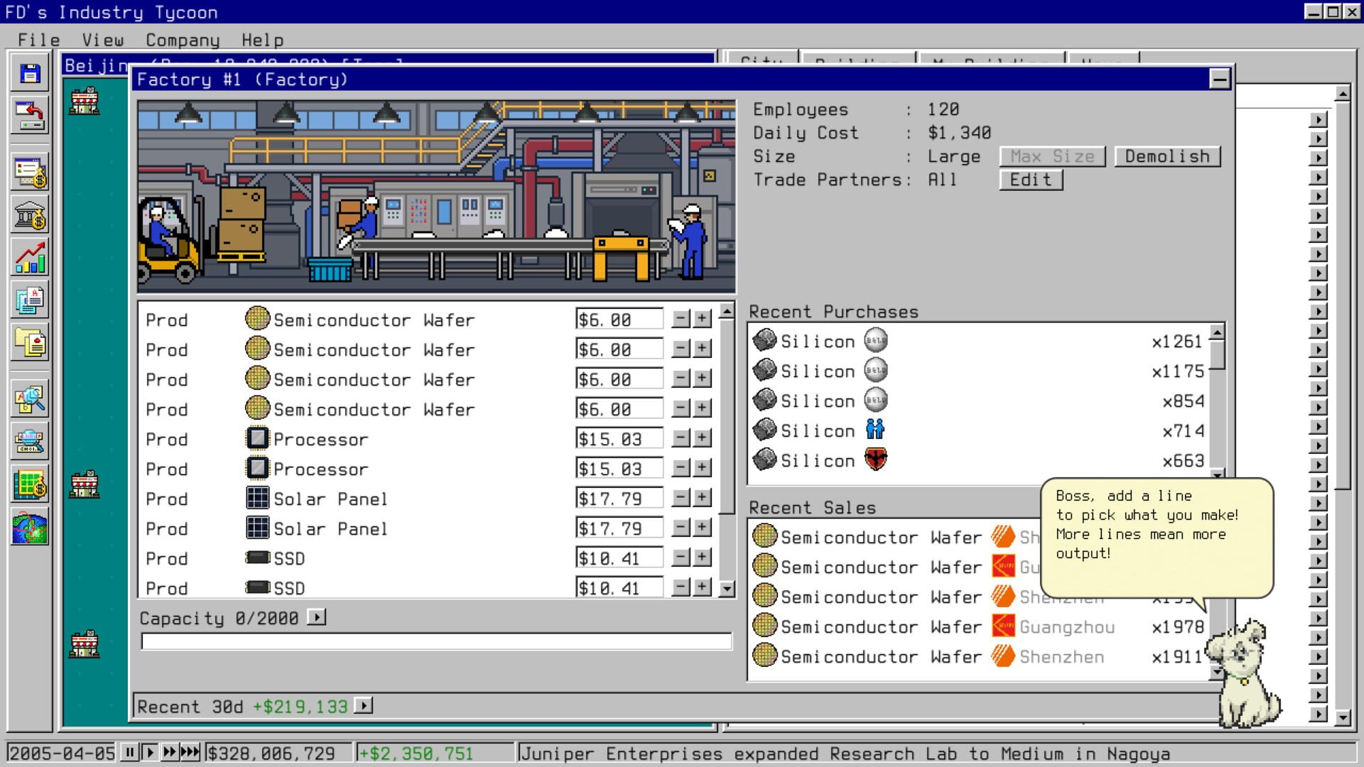 FD's Industry Tycoon - Screenshot