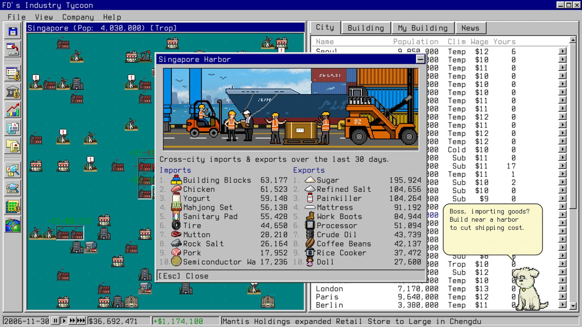 FD's Industry Tycoon - Screenshot