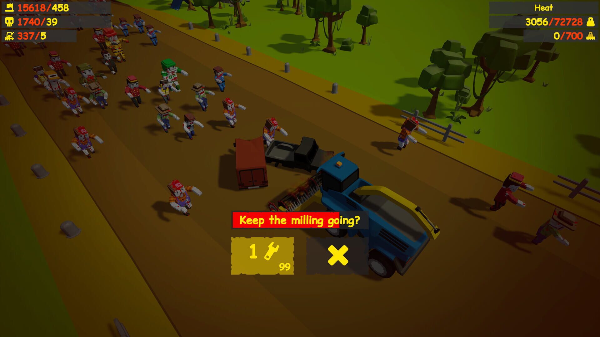 Harvester vs. Zombies - Screenshot