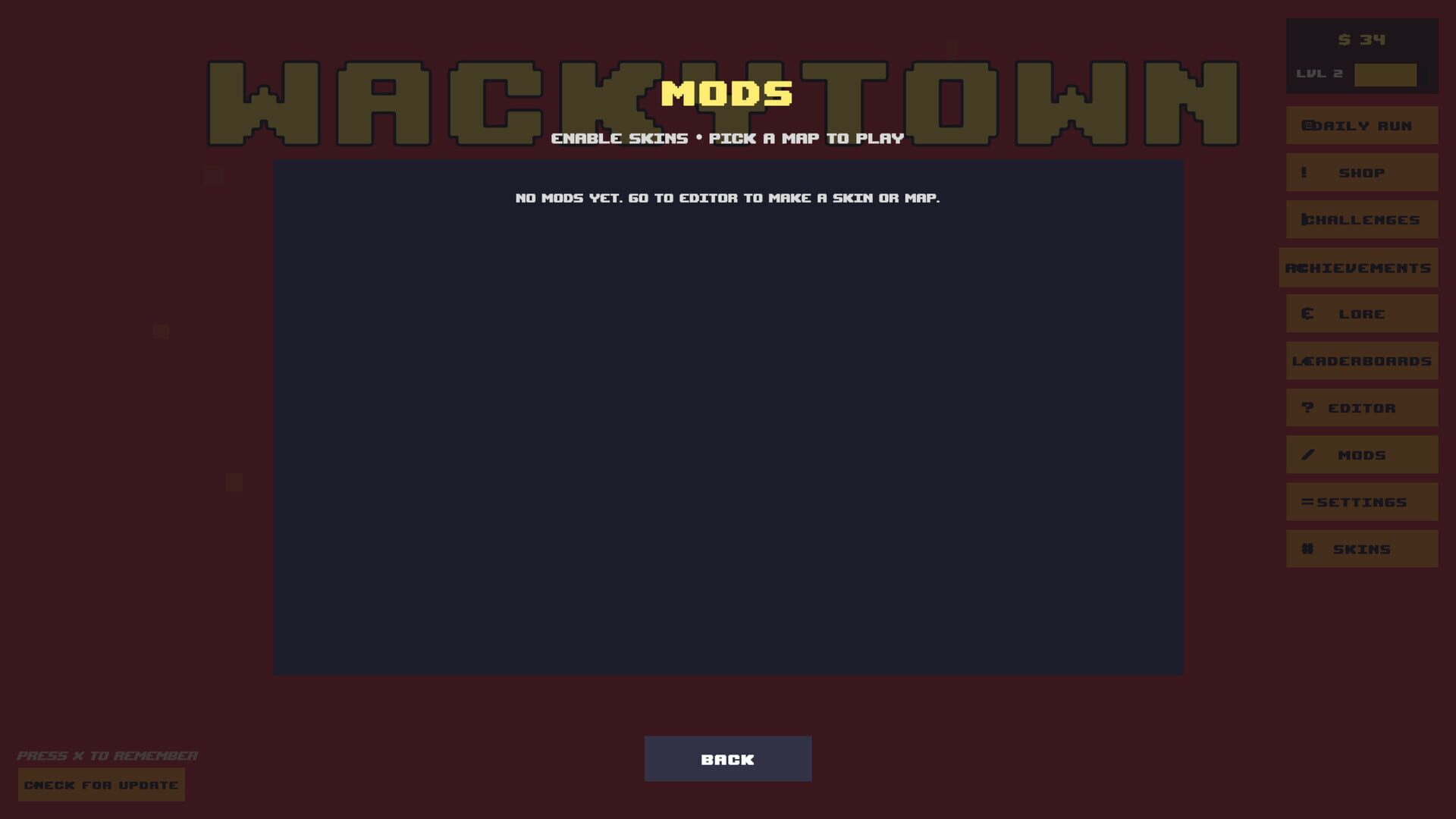 The Wackytown Game - Screenshot