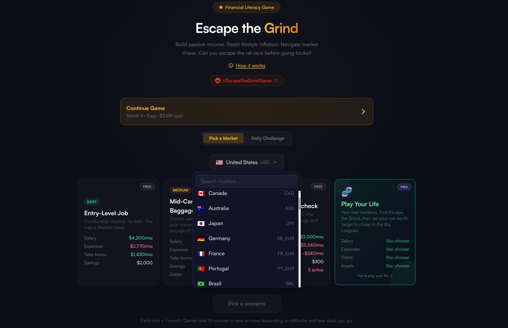 Escape the Grind