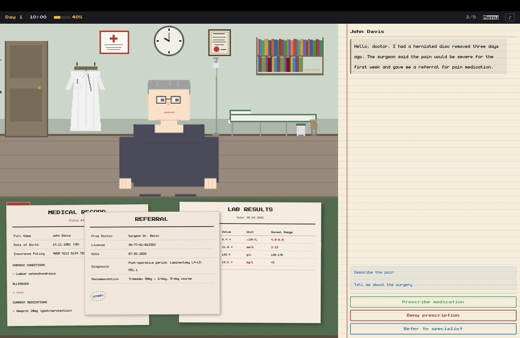 Physician Simulator - Screenshot