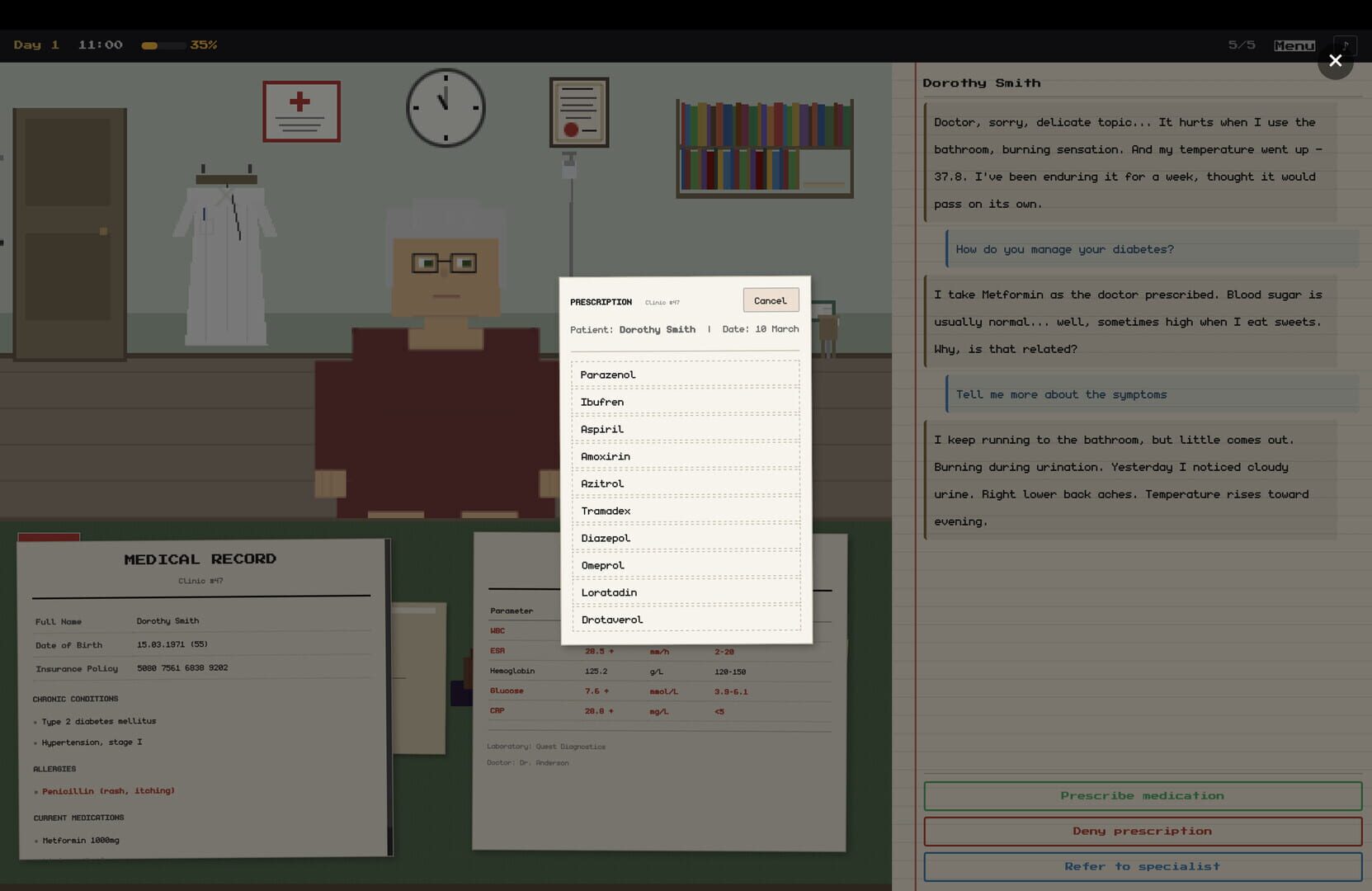 Physician Simulator - Screenshot