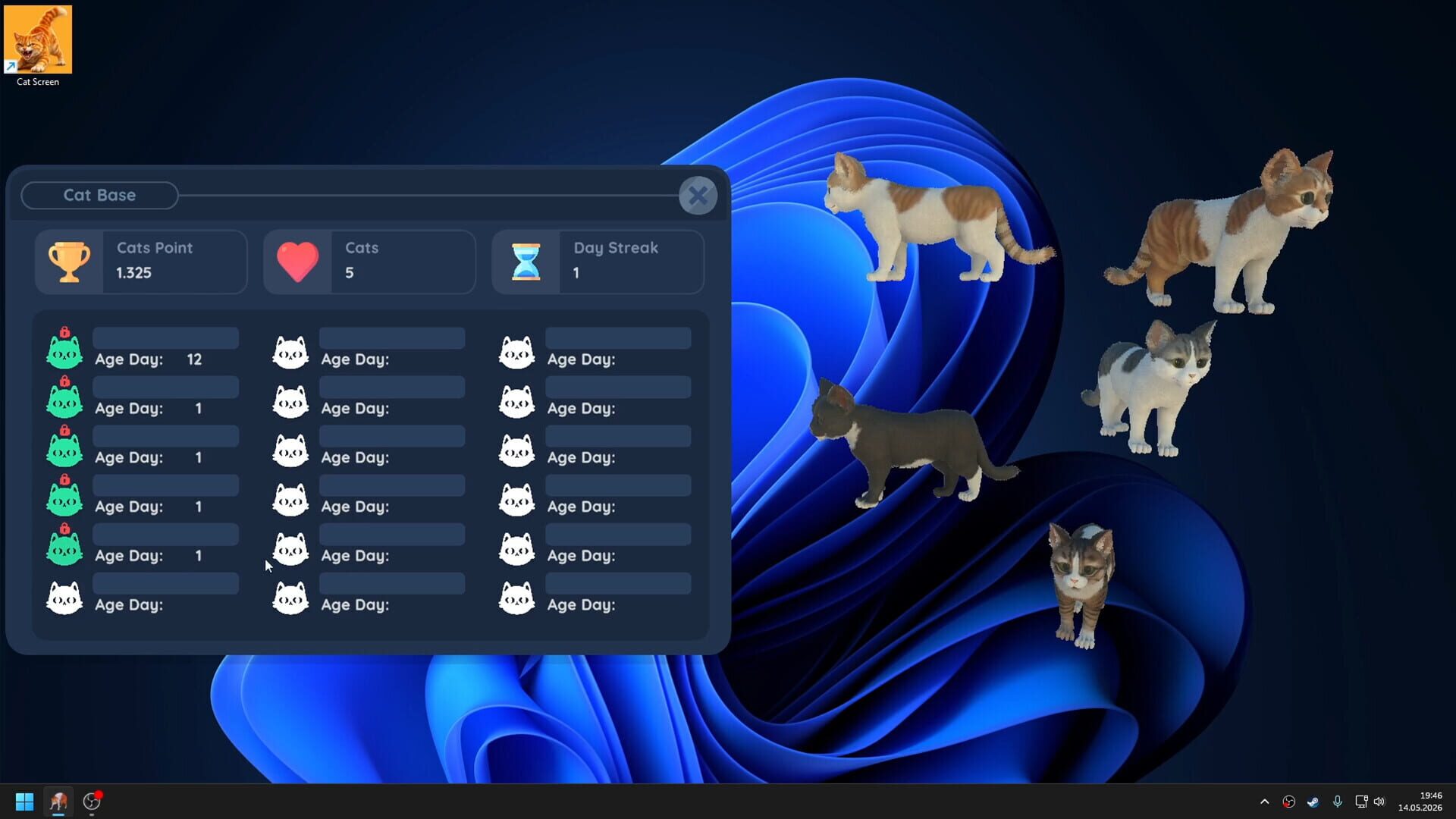 Cat Screen - Screenshot