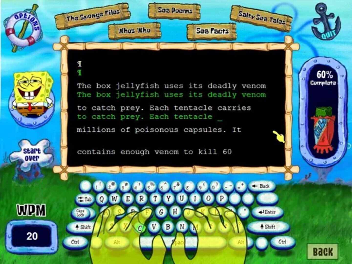 SpongeBob SquarePants Typing