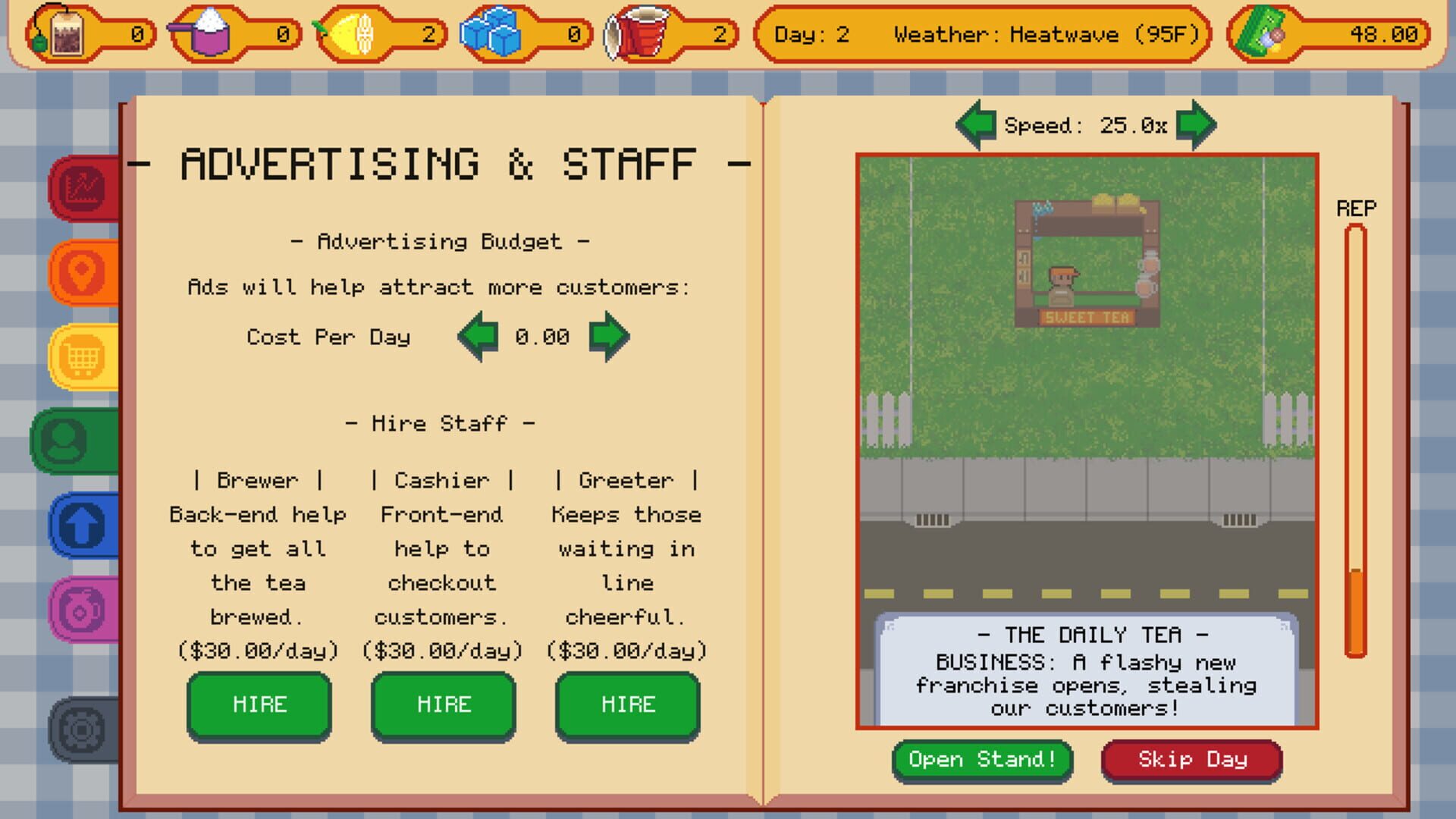 Sweet Tea Tycoon - Screenshot