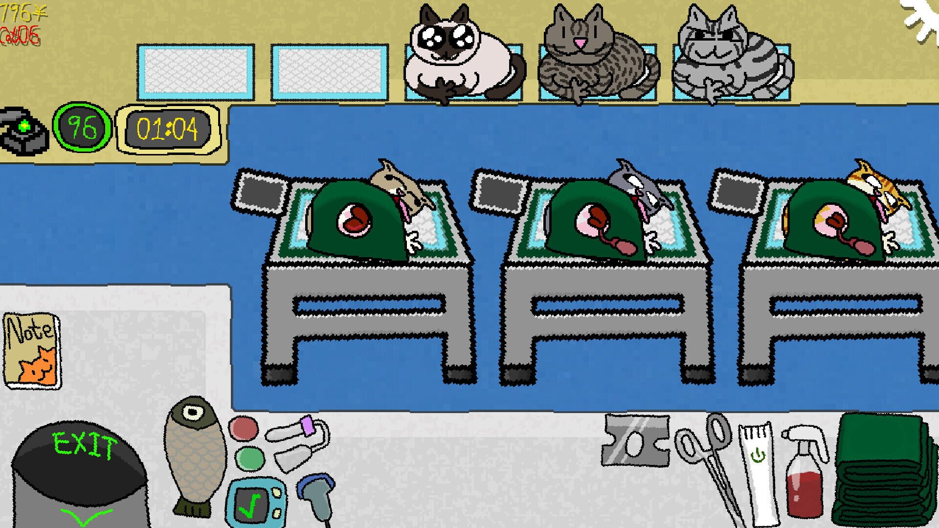 Cut Cats' Balls - Screenshot