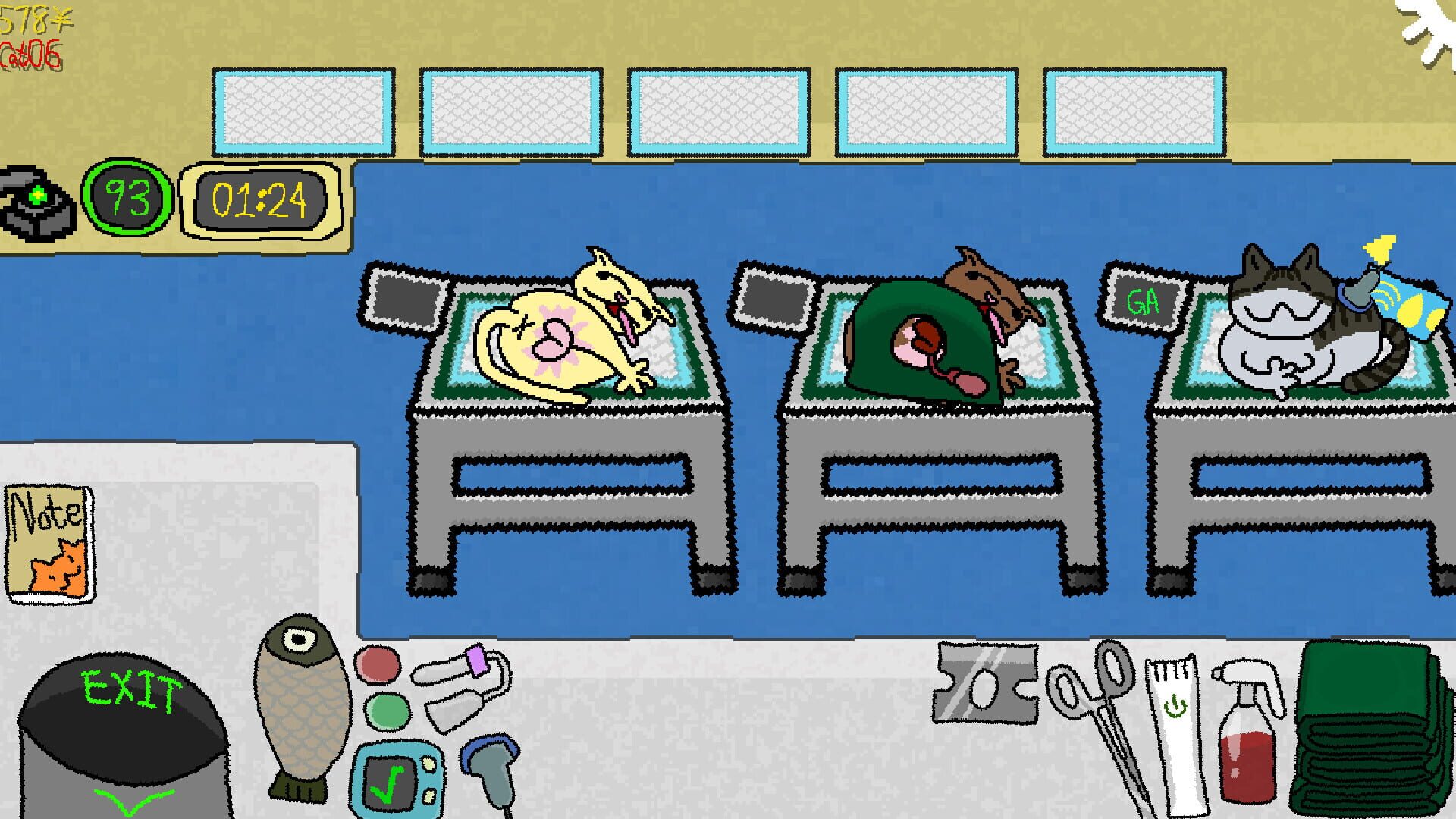 Cut Cats' Balls - Screenshot