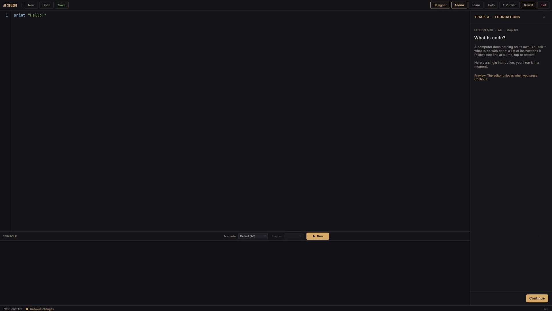 Observe - Screenshot