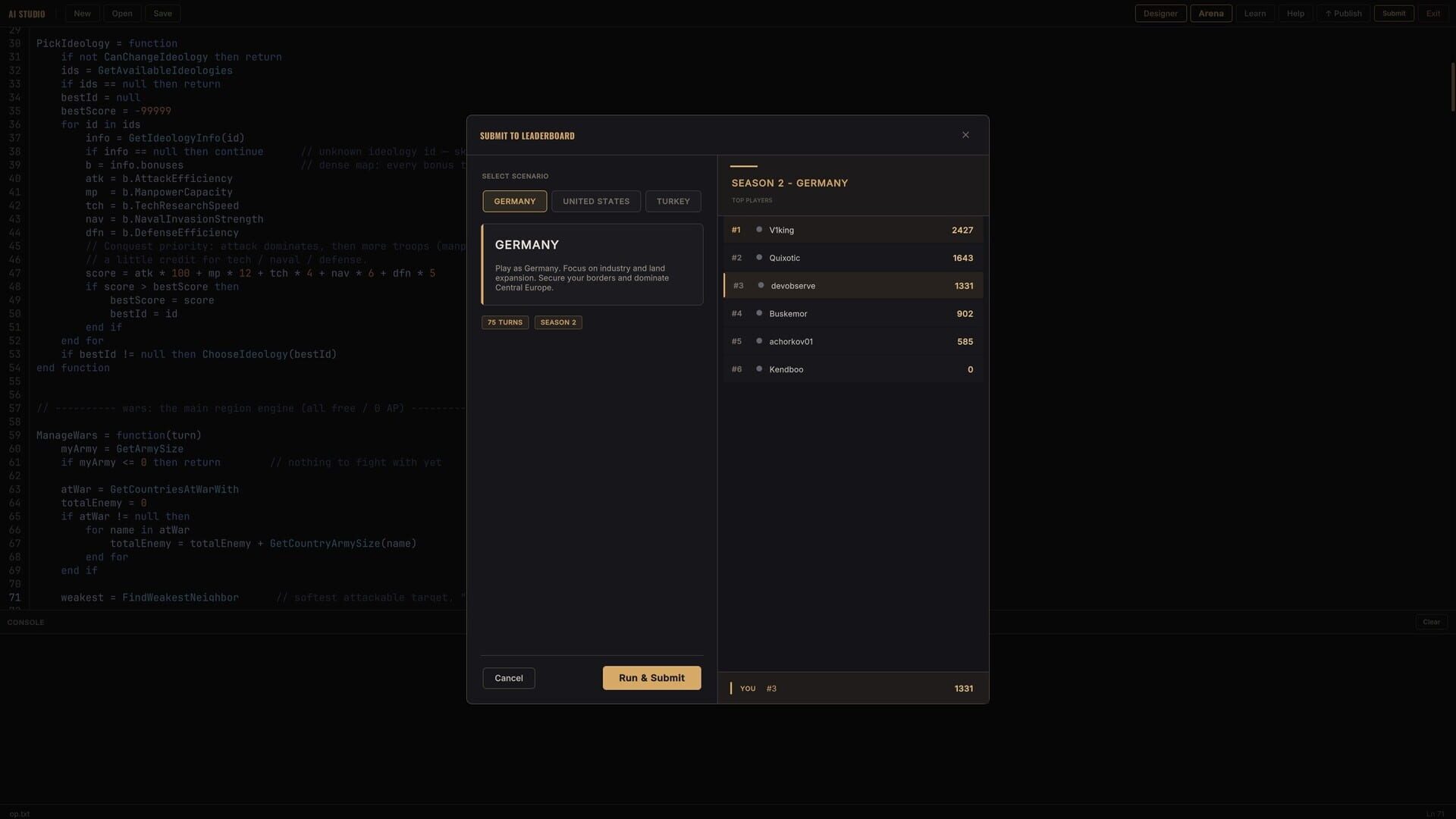 Observe - Screenshot