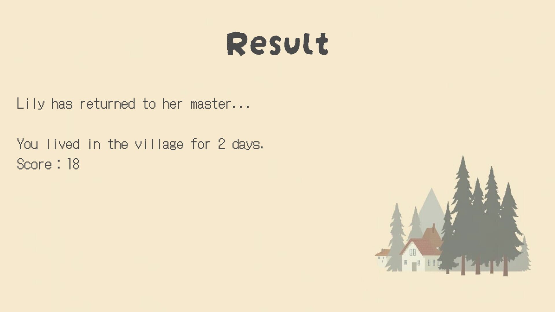 Starting a Village from Zero