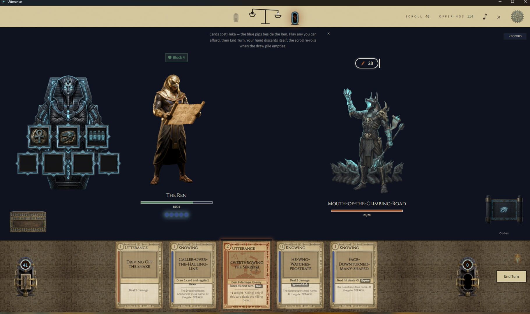 True of Voice: A Duat Deckbuilder - Screenshot