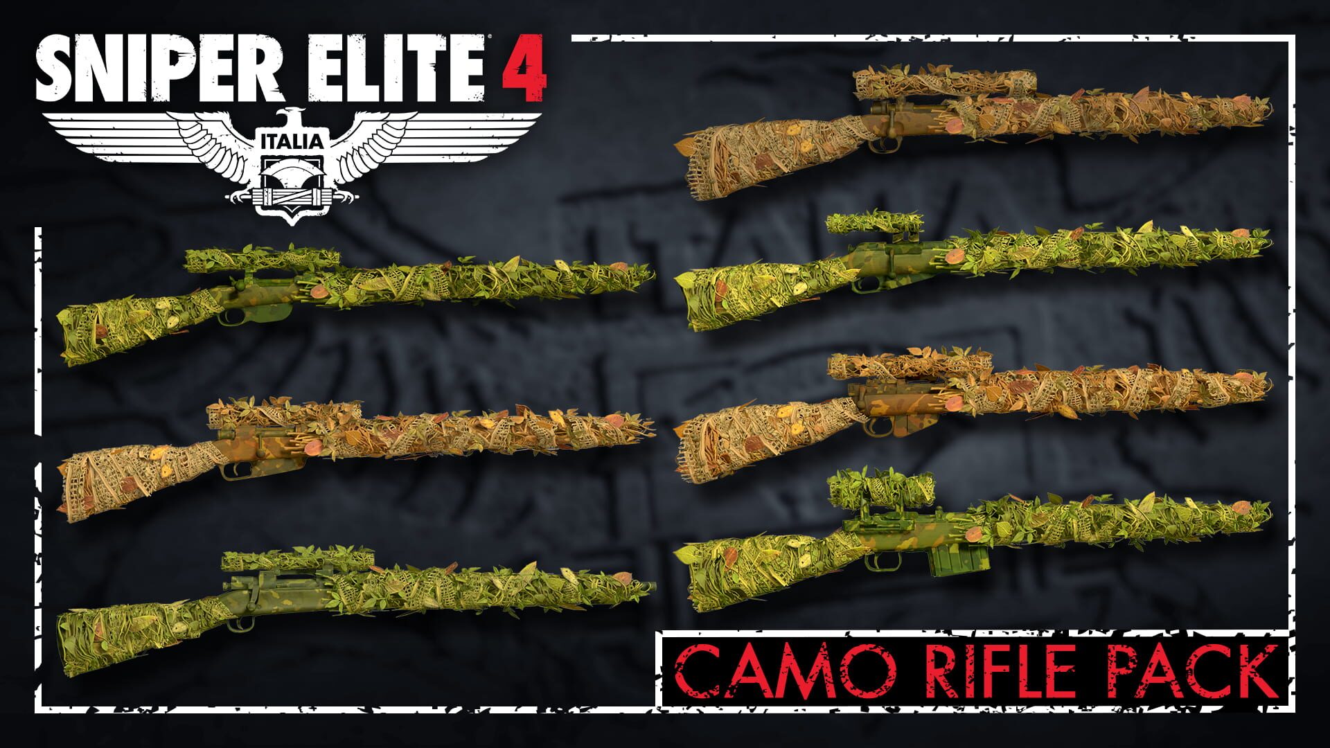 Sniper Elite 4: Camouflage Rifles Skin Pack - Screenshot