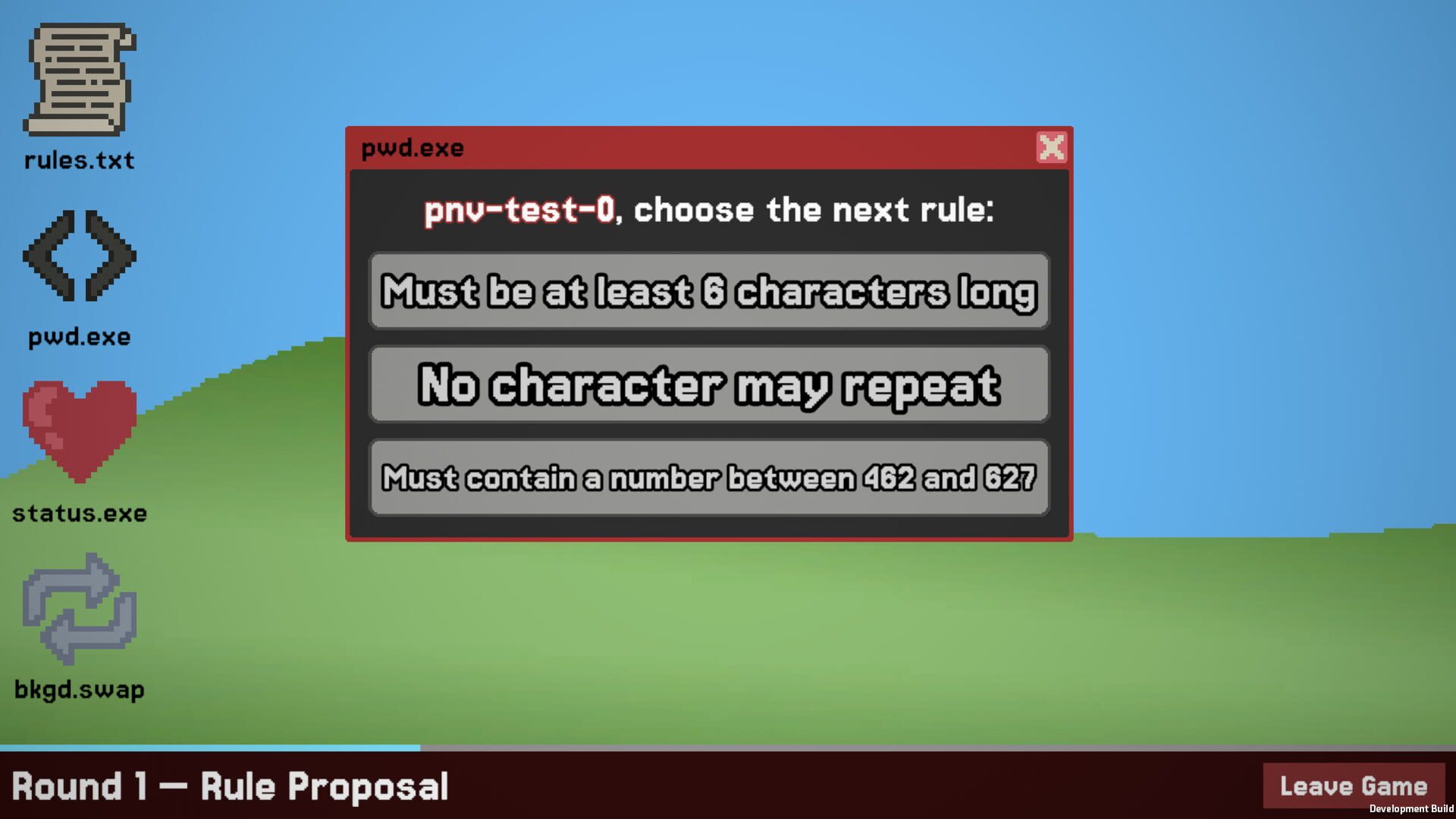 Password Not Valid