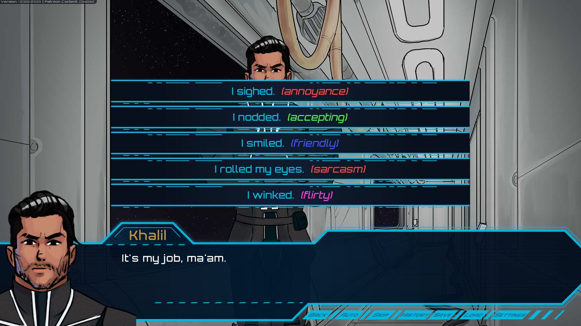 Infinite Stars: The Visual Novel - Screenshot