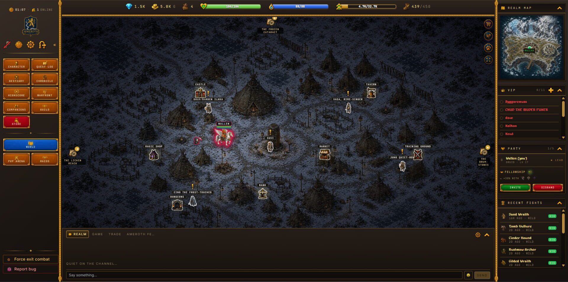 Ameroth RPG · 游戏截图