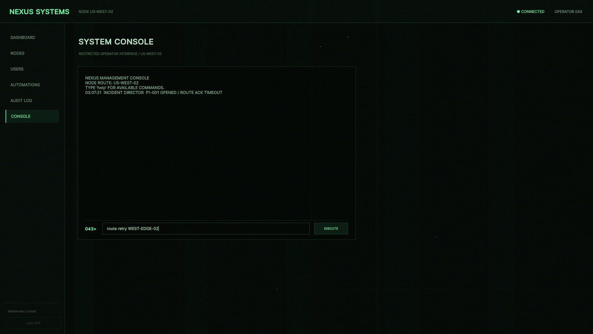 Node Zero - Screenshot