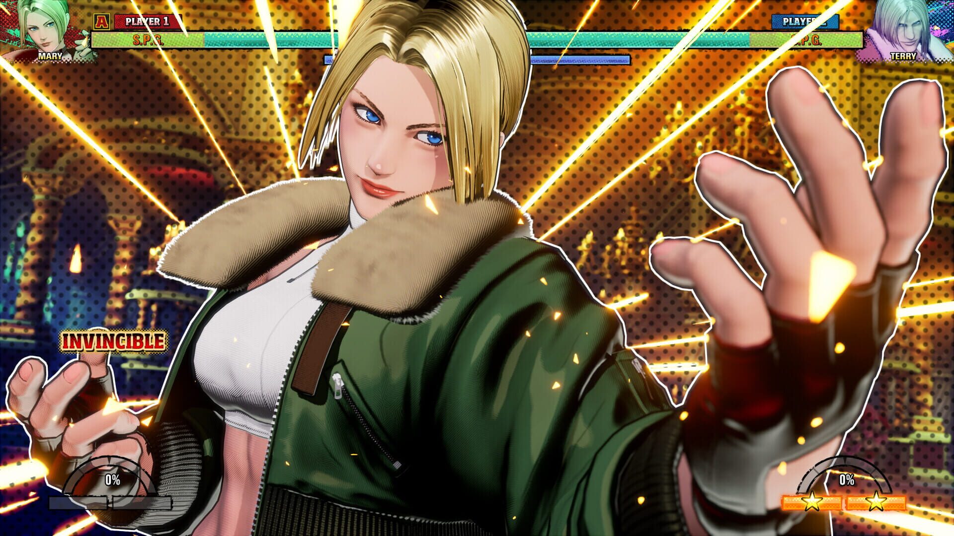 Fatal Fury: City of the Wolves - Blue Mary