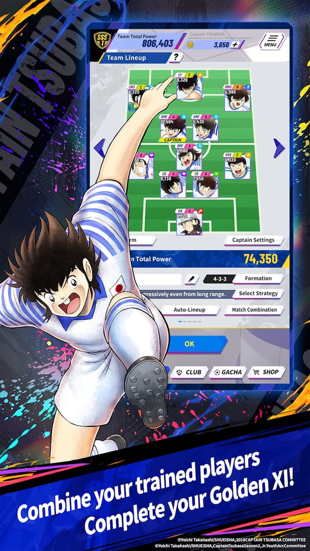 Captain Tsubasa: My Golden XI - Screenshot