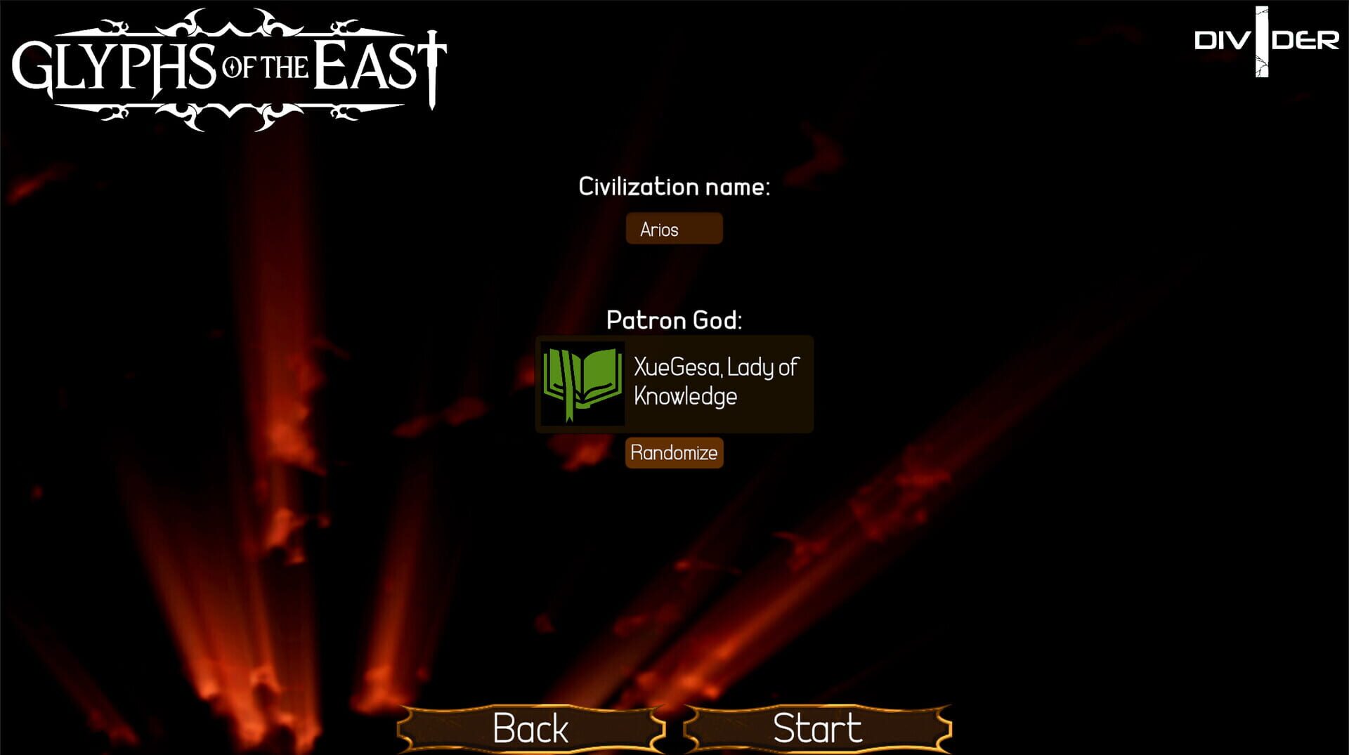 Glyphs of the East - Screenshot