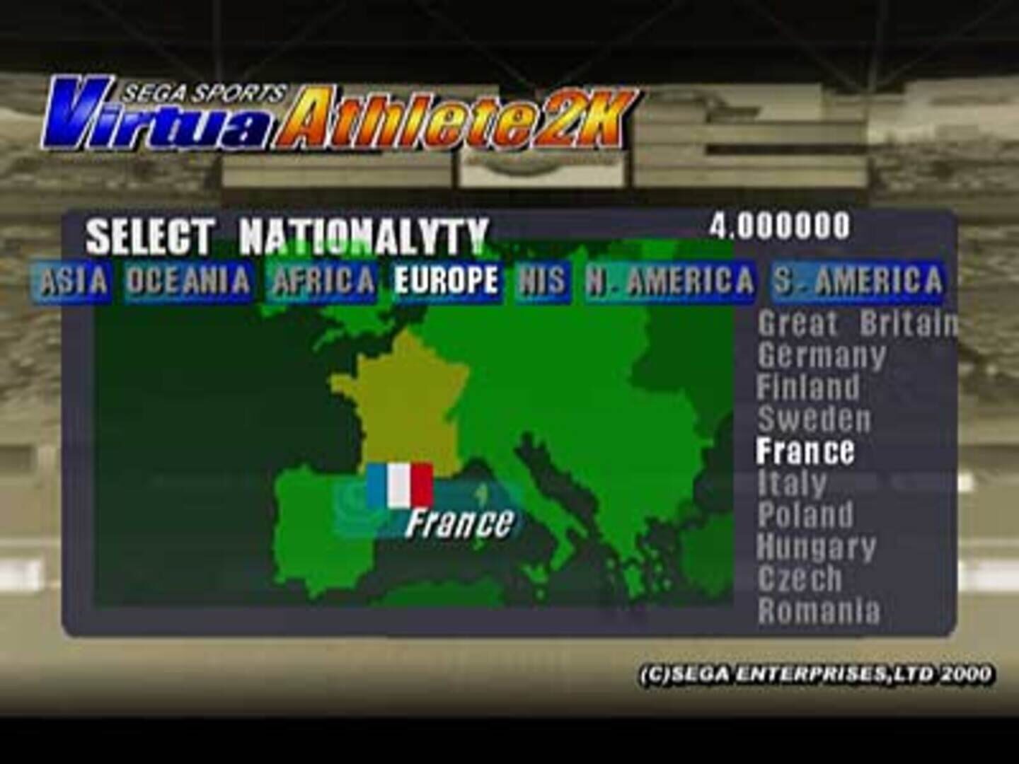 Virtua Athlete 2000 - Screenshot