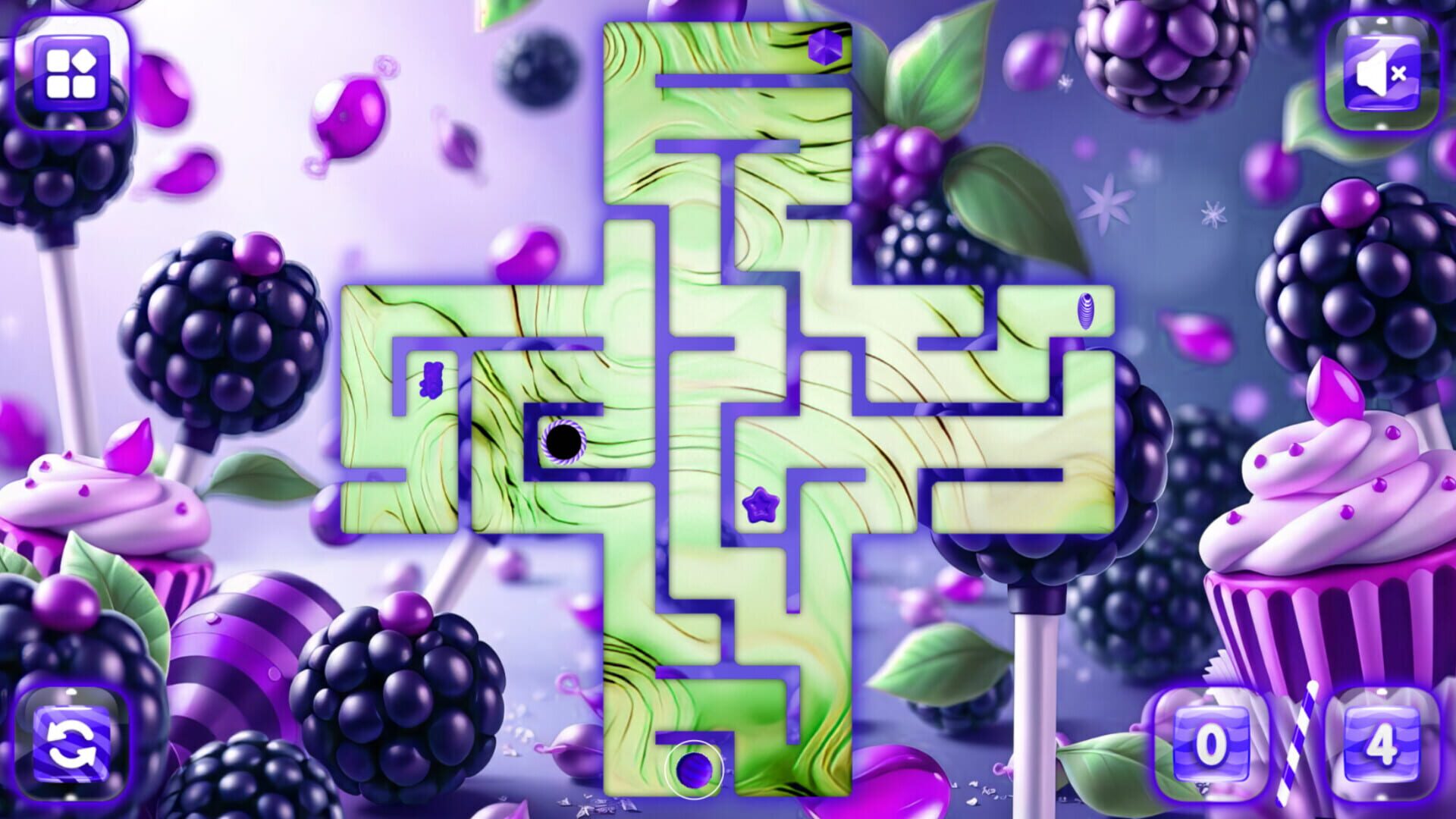 Sweetie Candy Maze: Blackberry