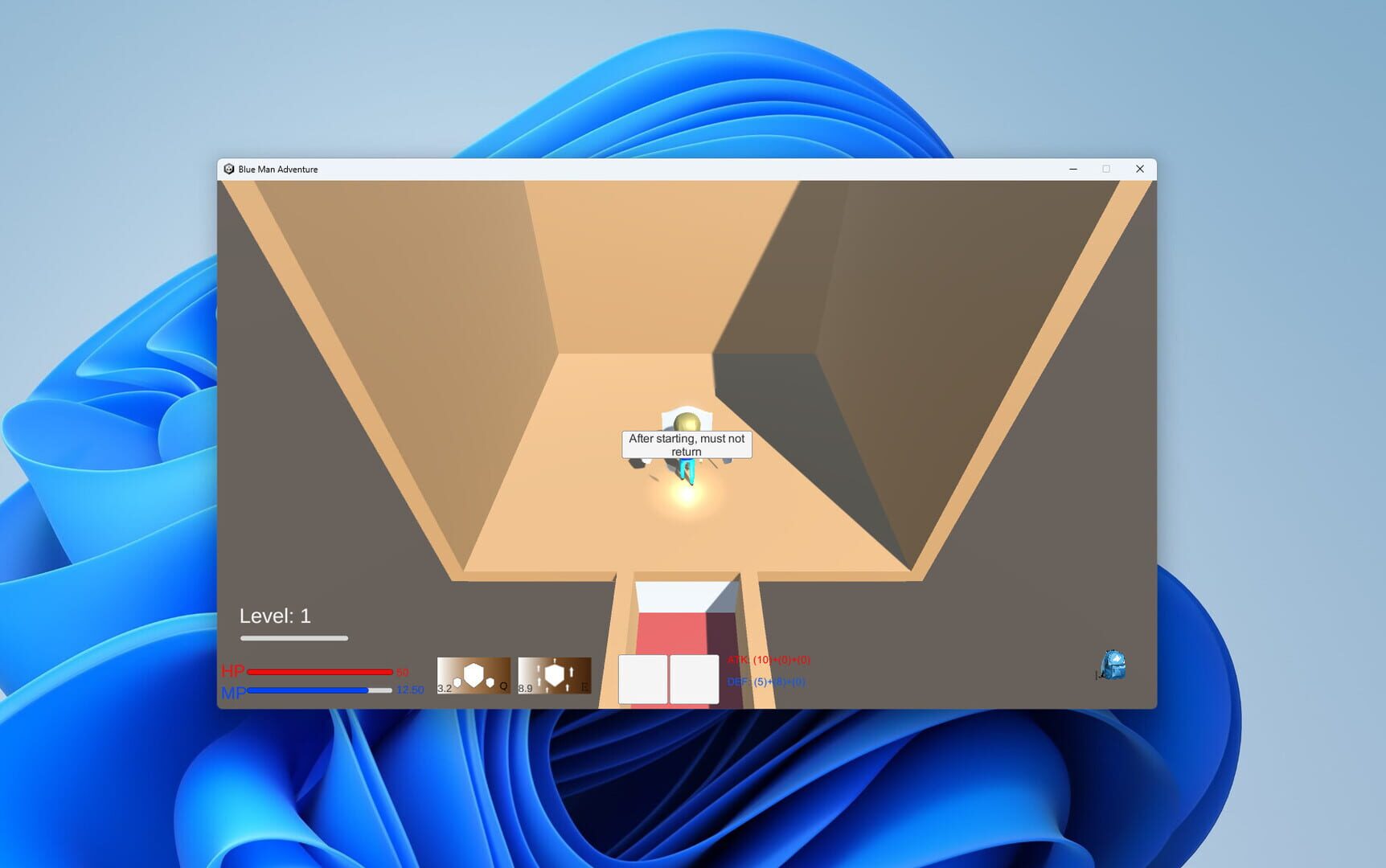 Blue Man Adventure - Screenshot