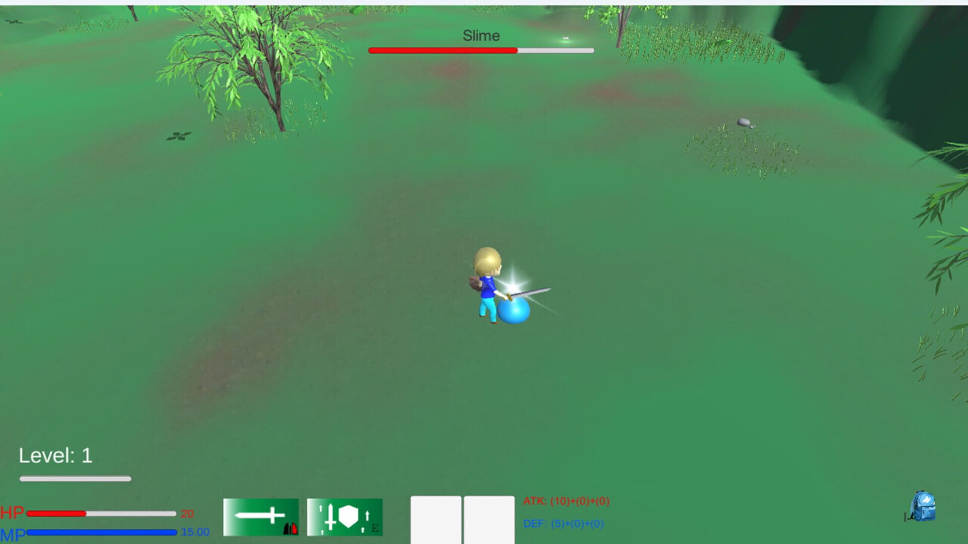 Blue Man Adventure - Screenshot