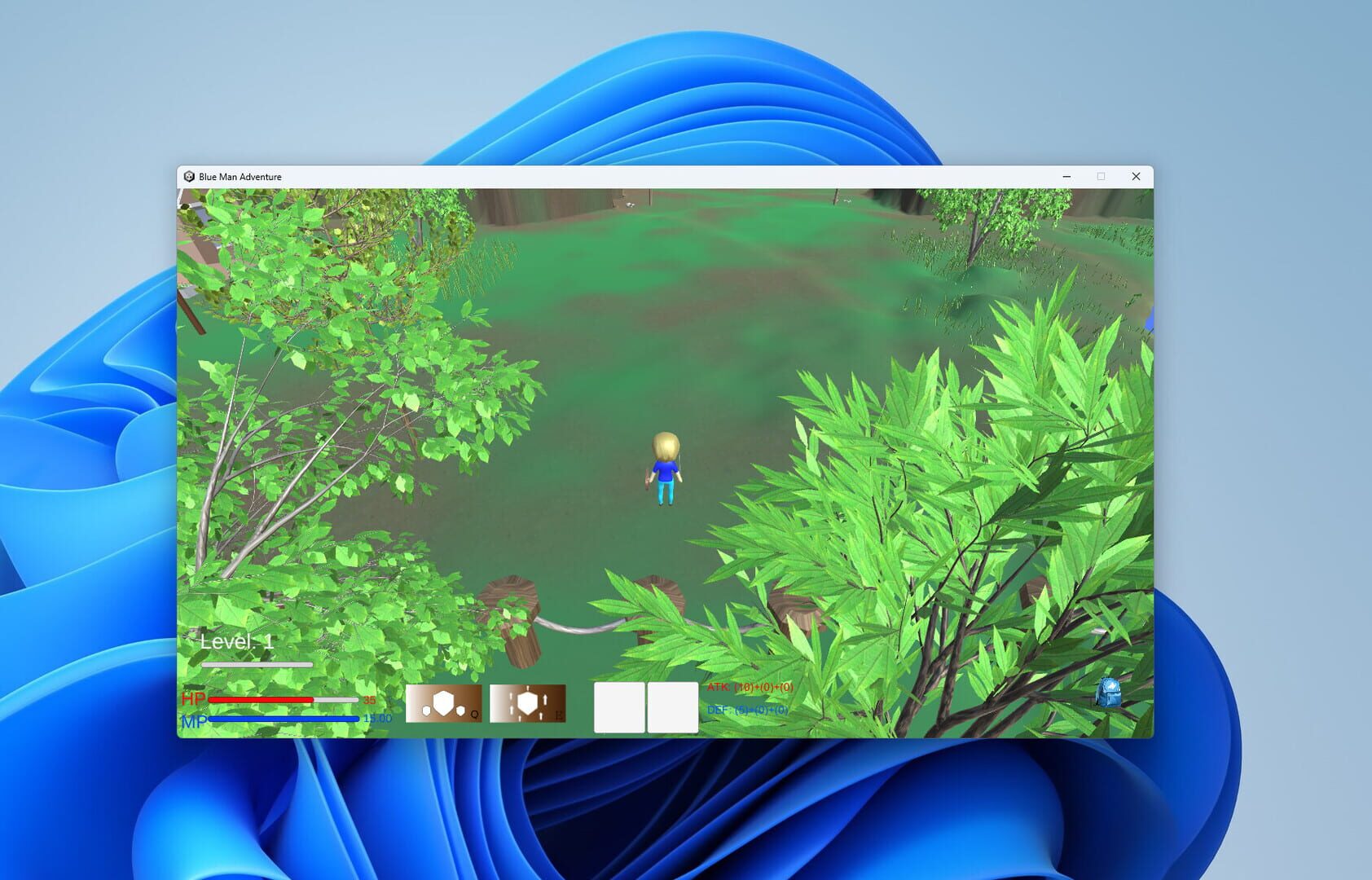 Blue Man Adventure - Screenshot