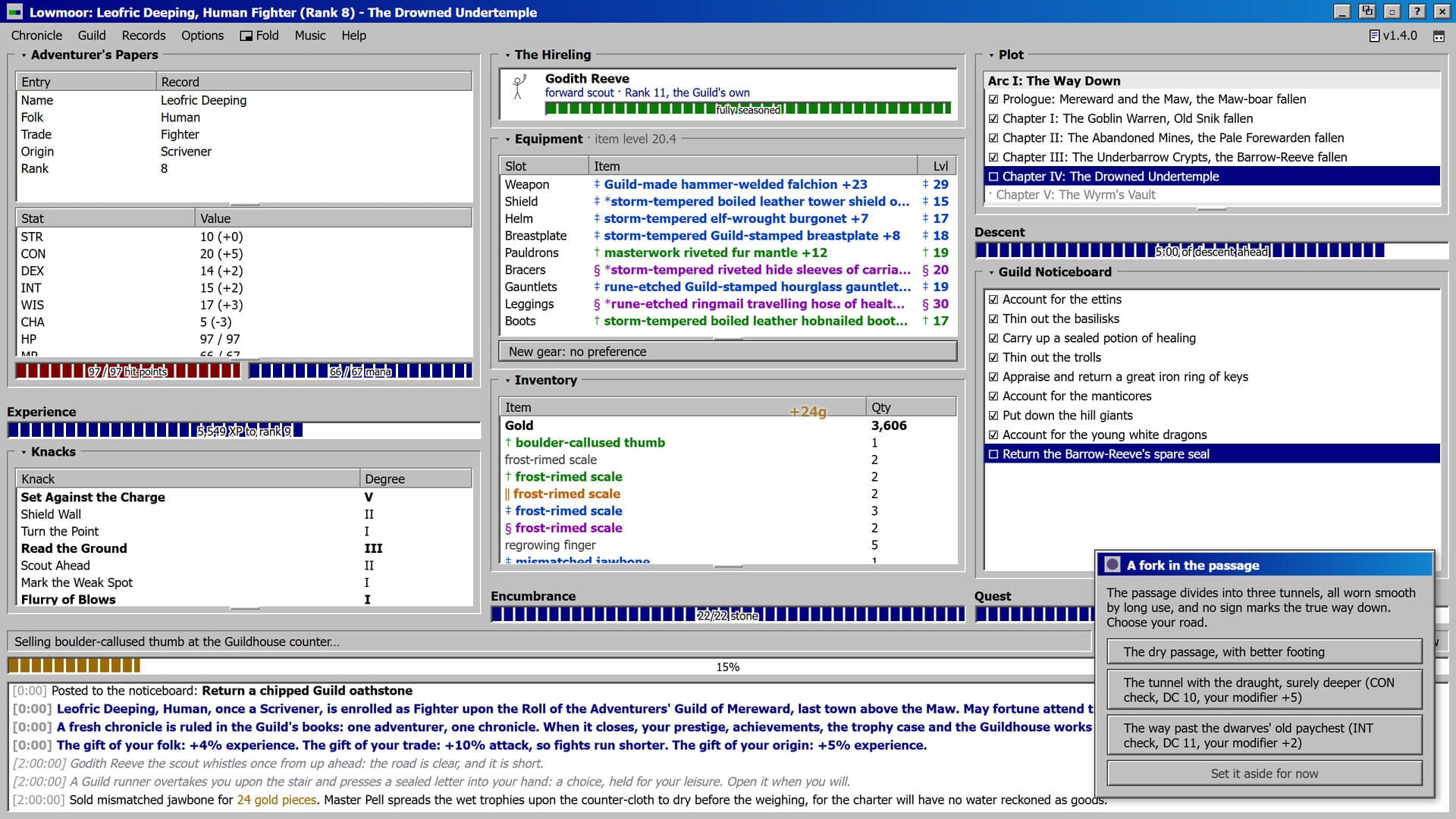 Lowmoor Idle RPG: An Adventurer's Chronicle - Screenshot