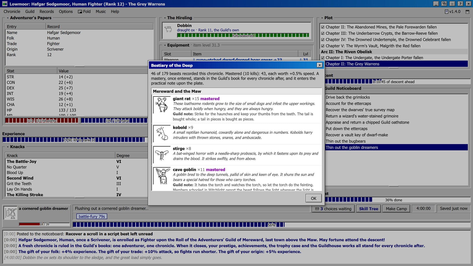 Lowmoor Idle RPG: An Adventurer's Chronicle - Screenshot