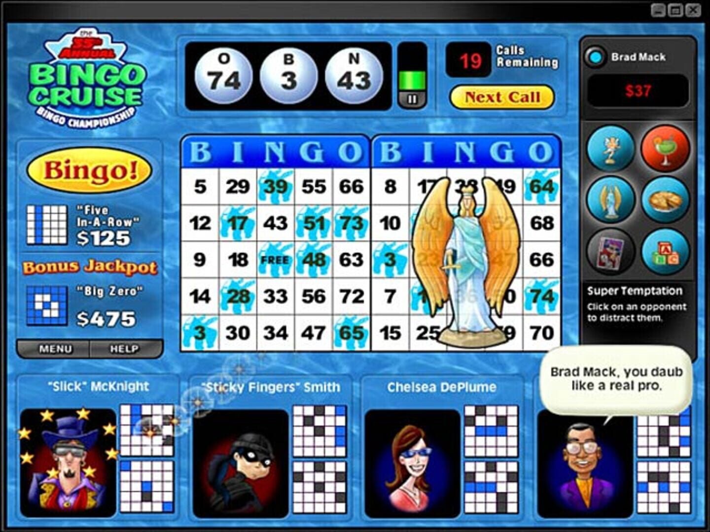 Saints & Sinners Bingo - Screenshot