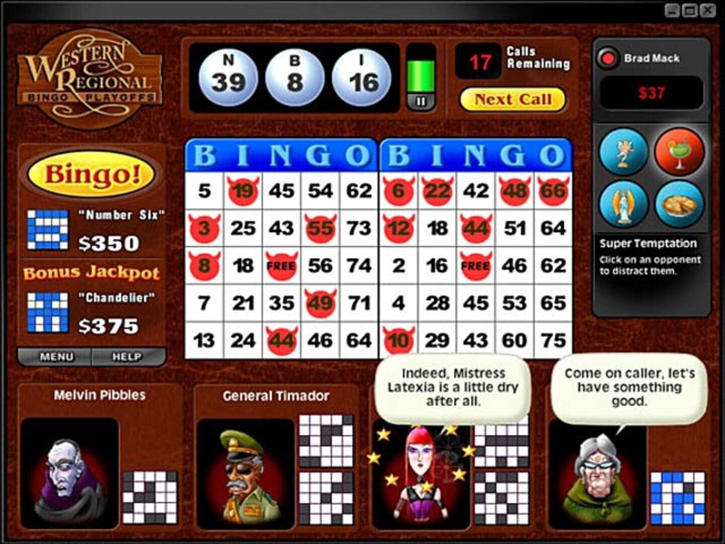 Saints & Sinners Bingo - Screenshot